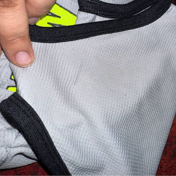 Nike Kids Bodysuit and Pants - White, Black, Neon Yellow - Picture 4 of 5